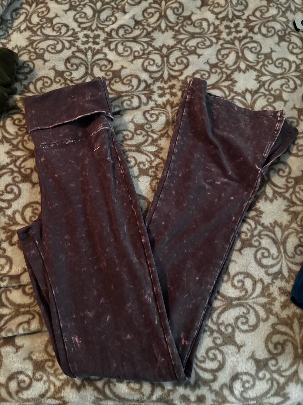 Y2K PINK Victoria's Secret Mauve Purple Lounge fold over pants
